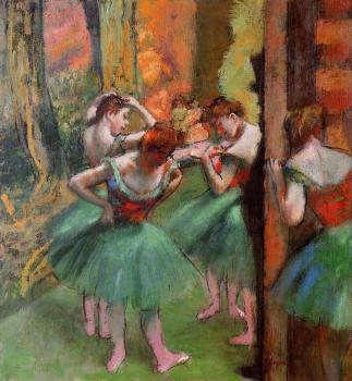 Edgar Degas : Dancers, Pink and Green